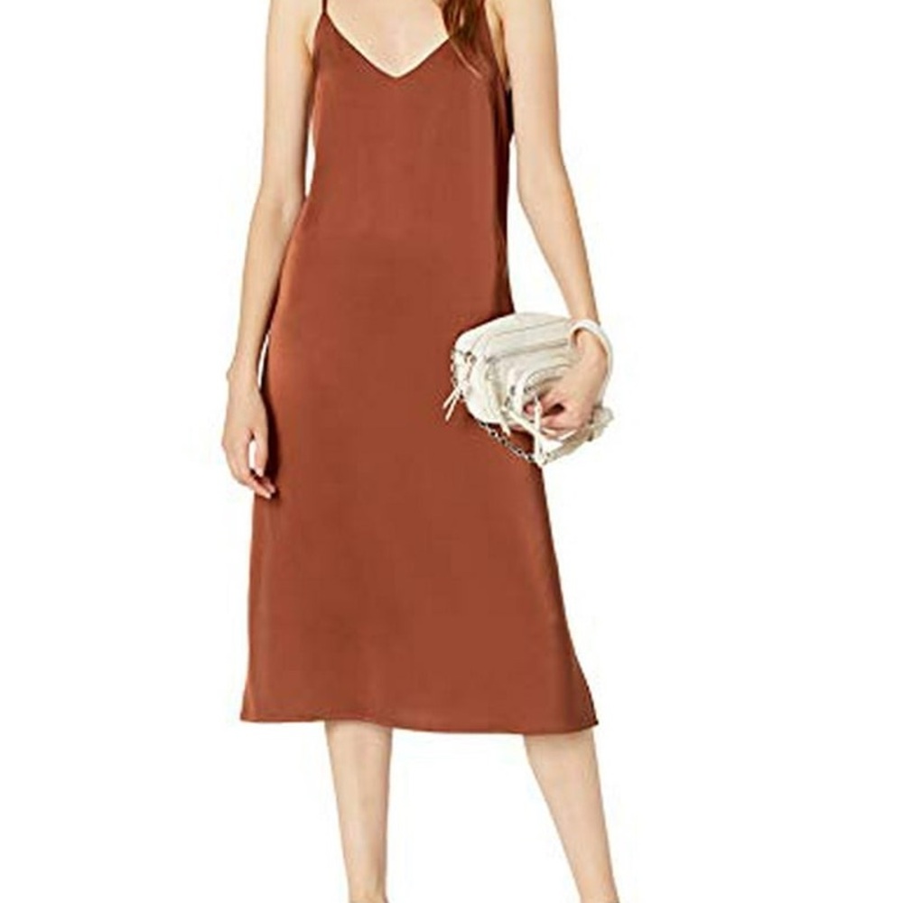 The drop Ana midi slip dress turtoise shell